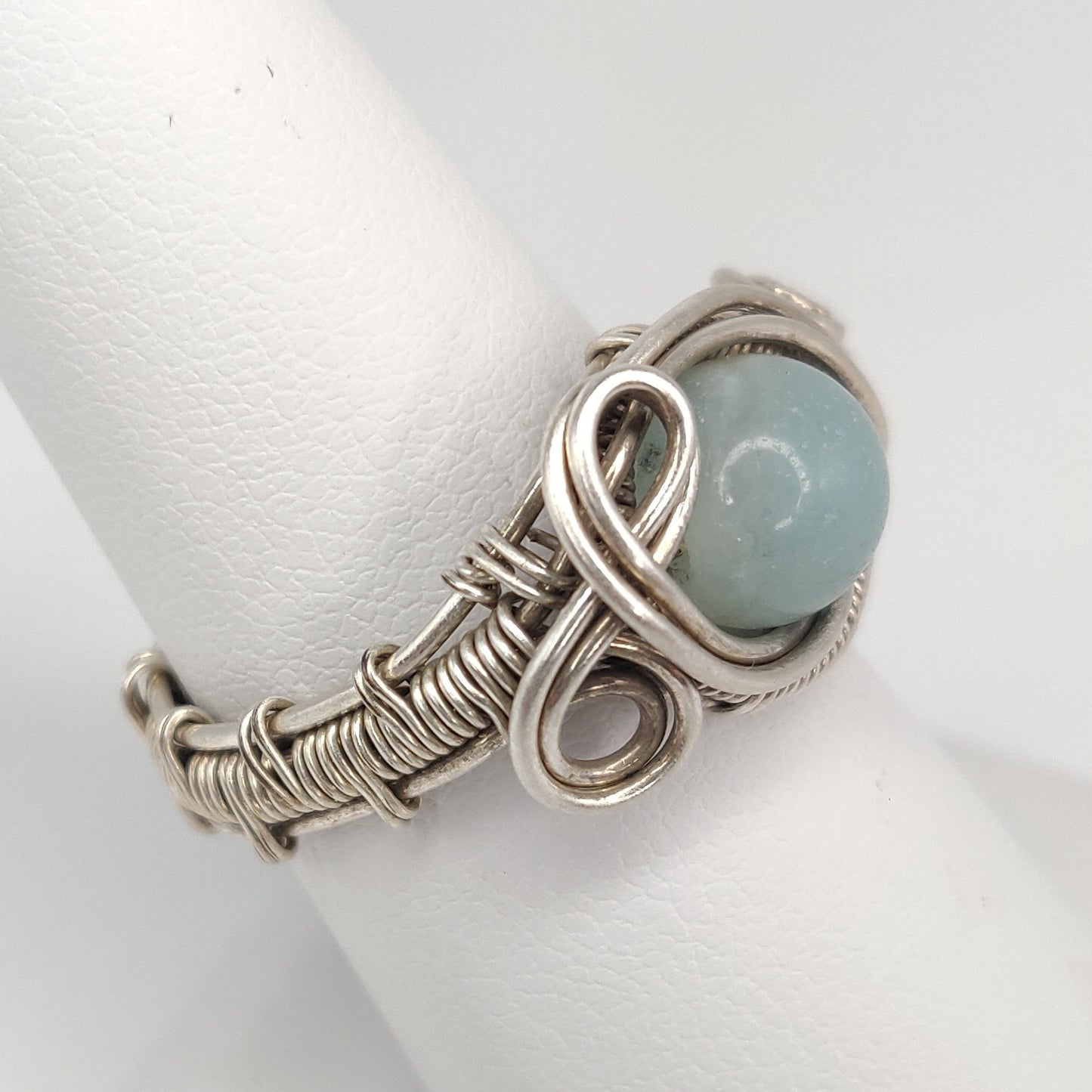 Sterling Silver & Amazonite Ring