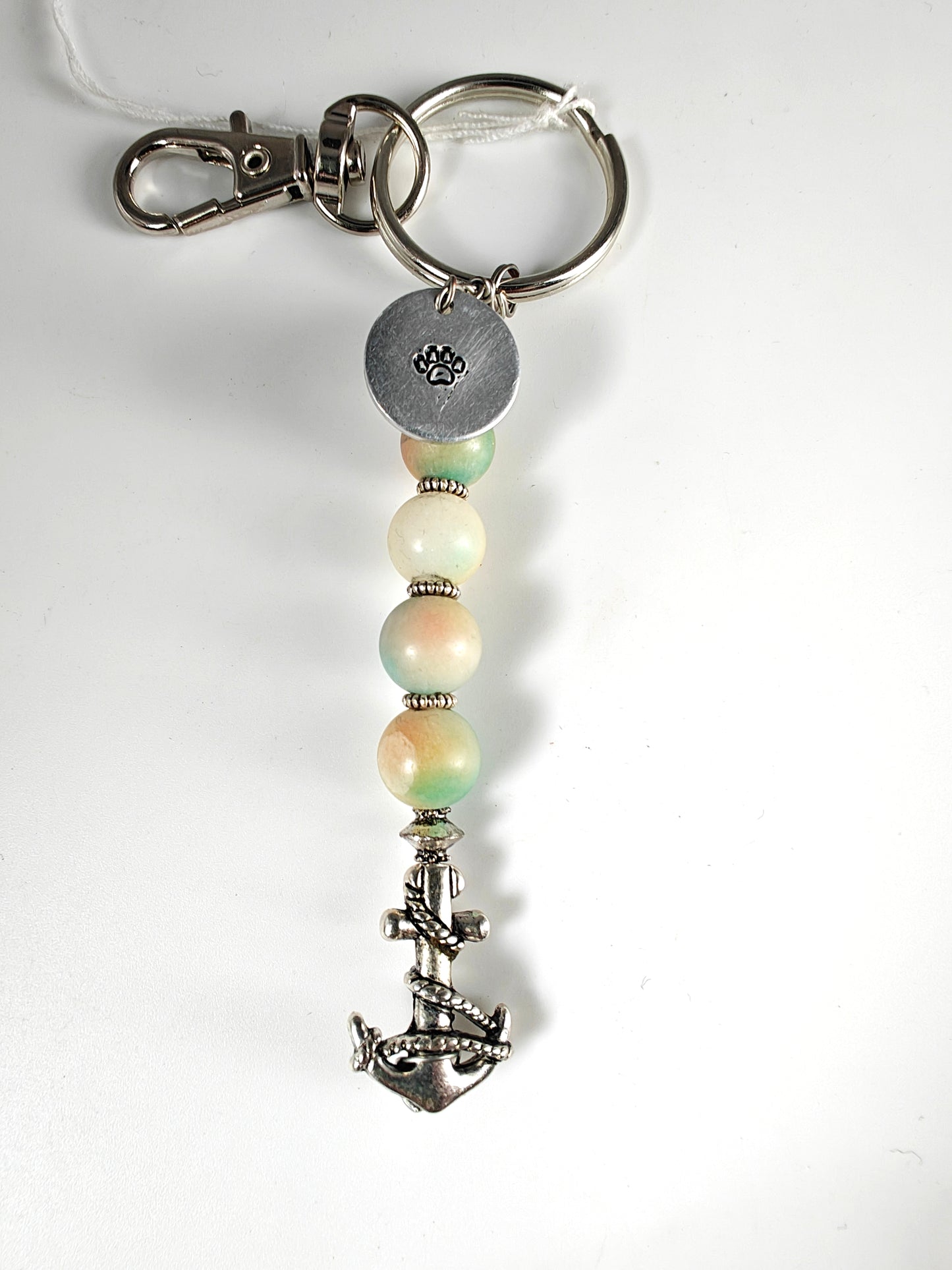 Unisex Nautical Healing Crystal Keychain