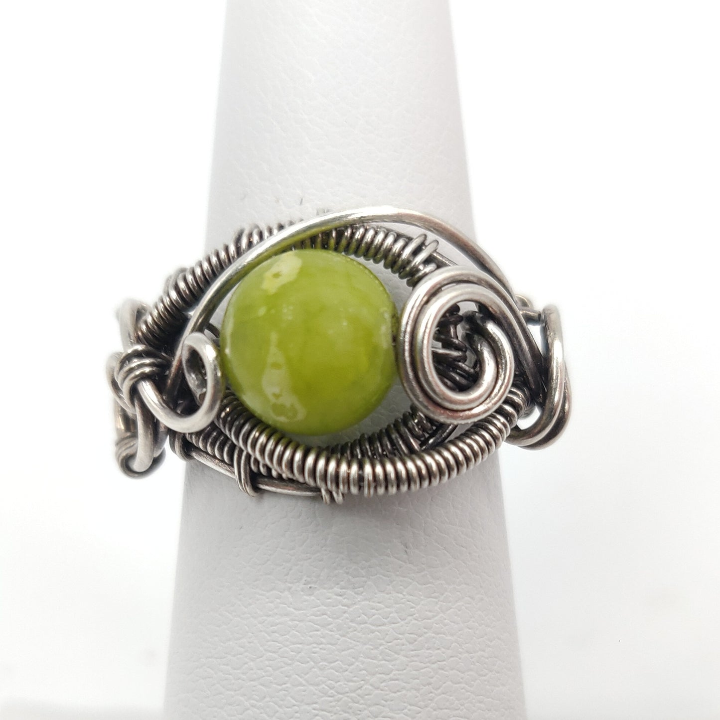 Jade & Sterling Silver Ring