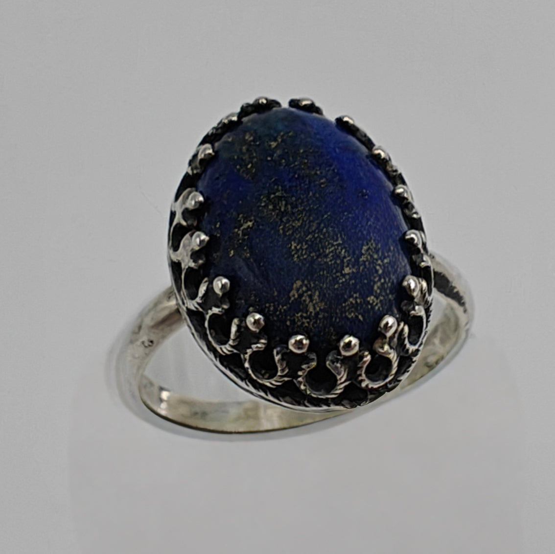 Lapis Lazuli Sterling Silver Cocktail Ring