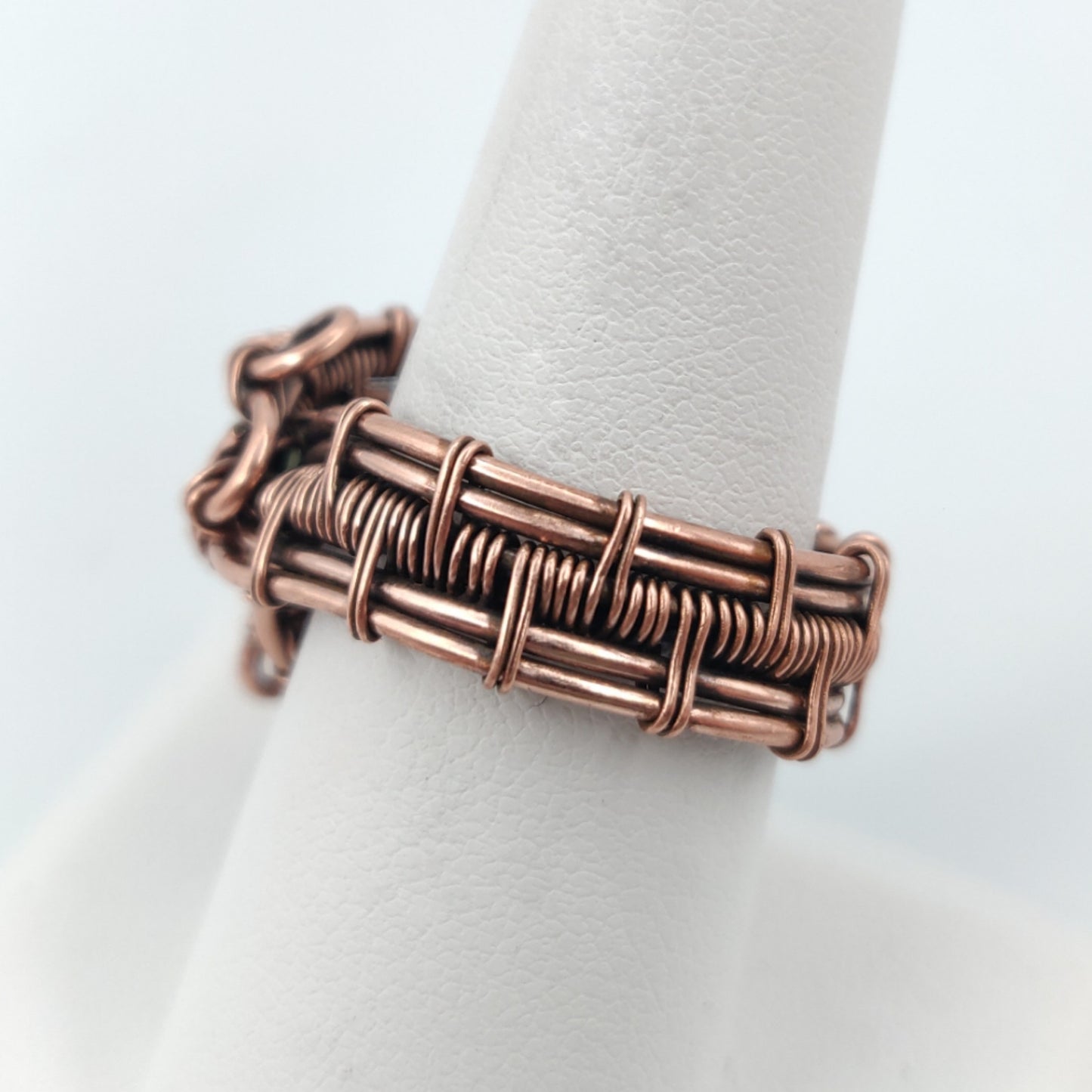 Antique Copper Garnet Birthstone Ring