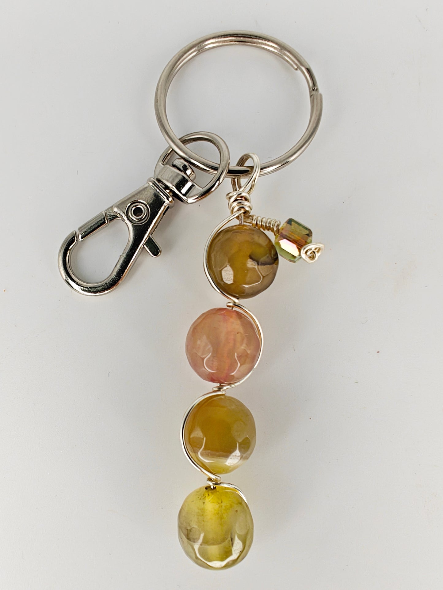 Semi-precious Beaded Keychain (Unisex)