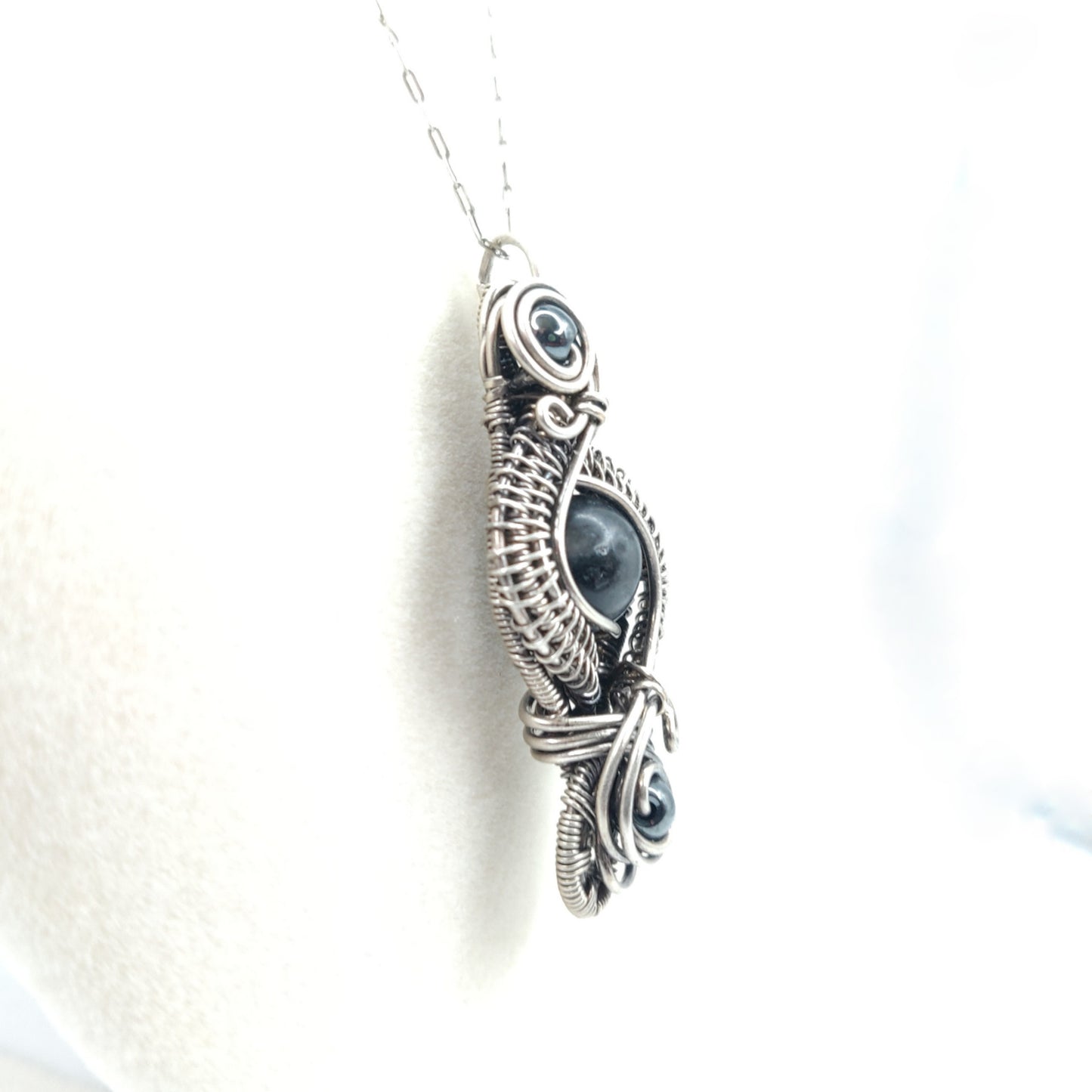 Sterling Silver Labradorite Pendant Necklace