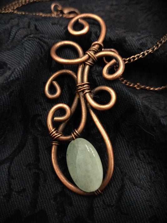 Retro Inspired Copper Pendant