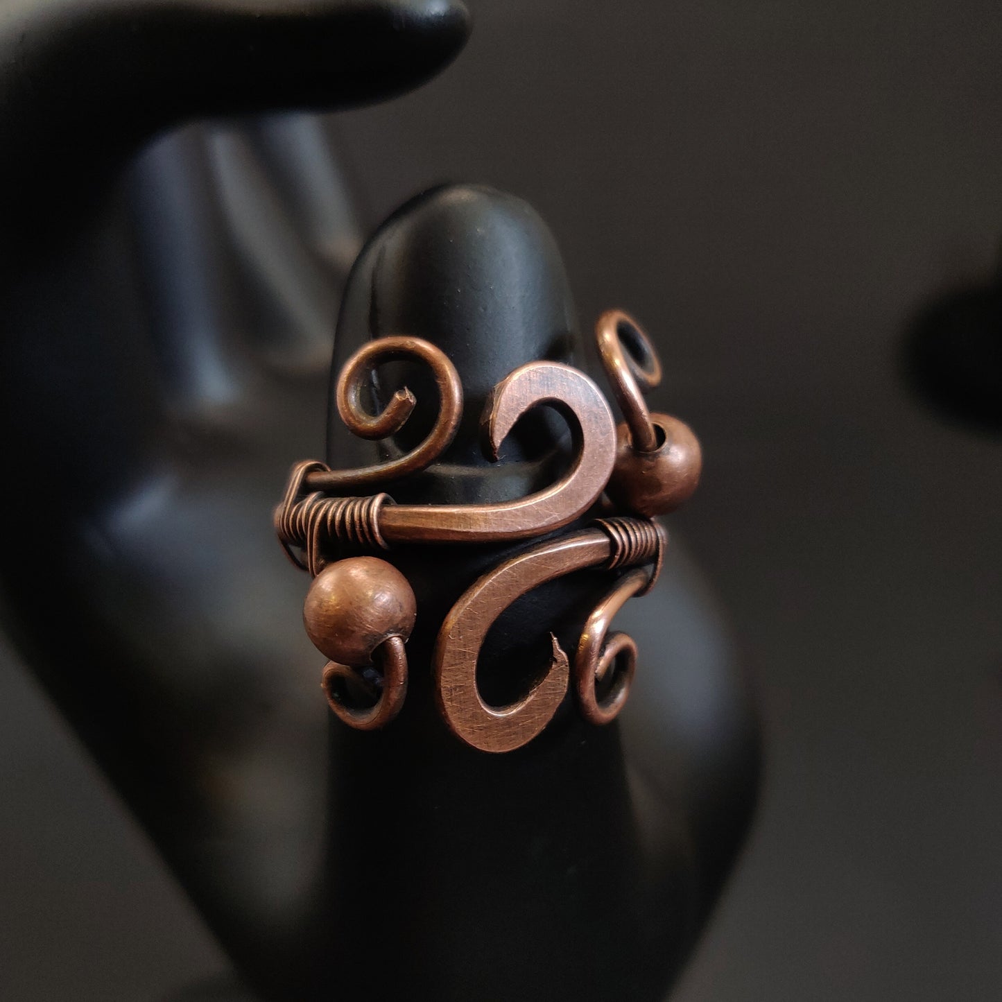 Unique Adjustable Copper Ring