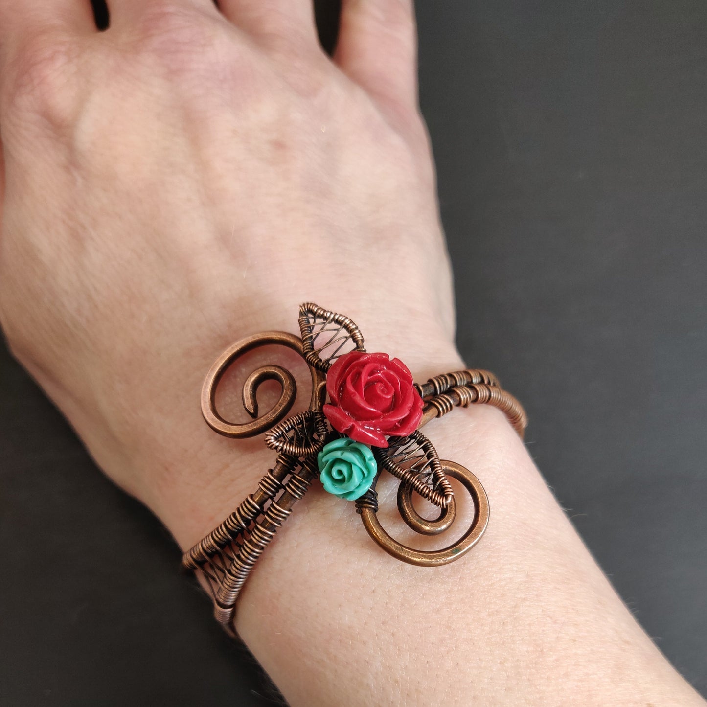 Flower Cuff Bracelet