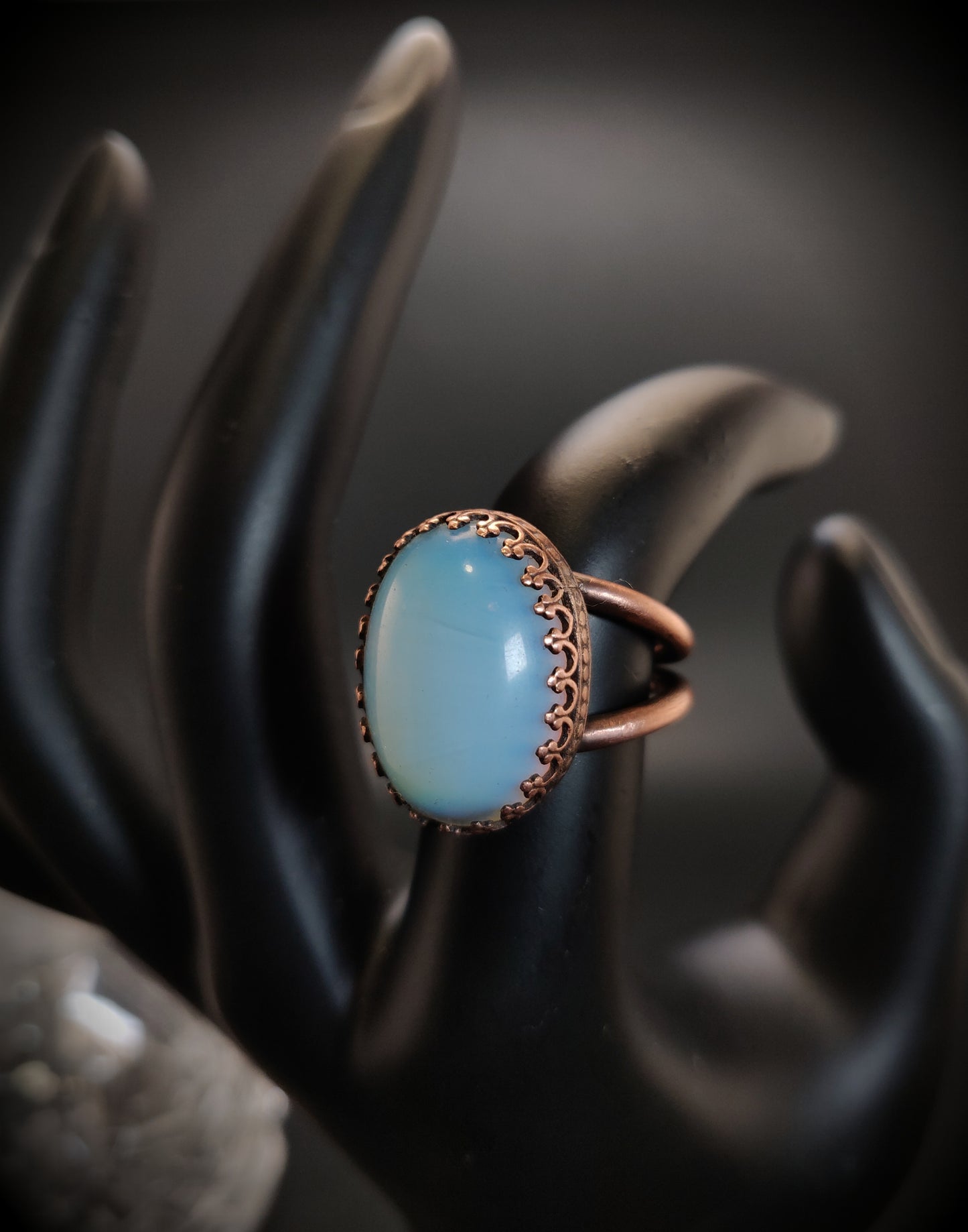 Opalite Copper Cocktail Ring