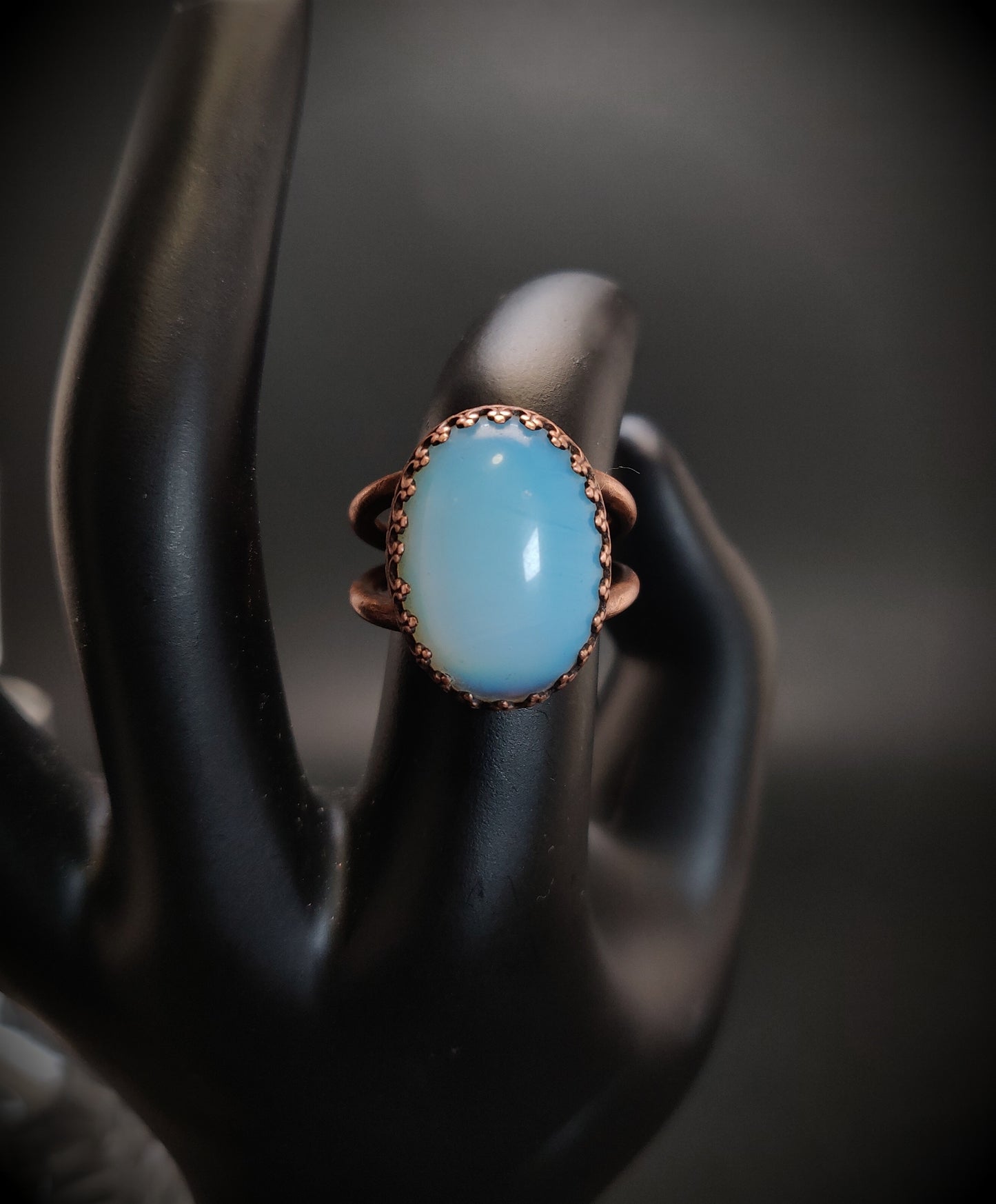 Opalite Copper Cocktail Ring
