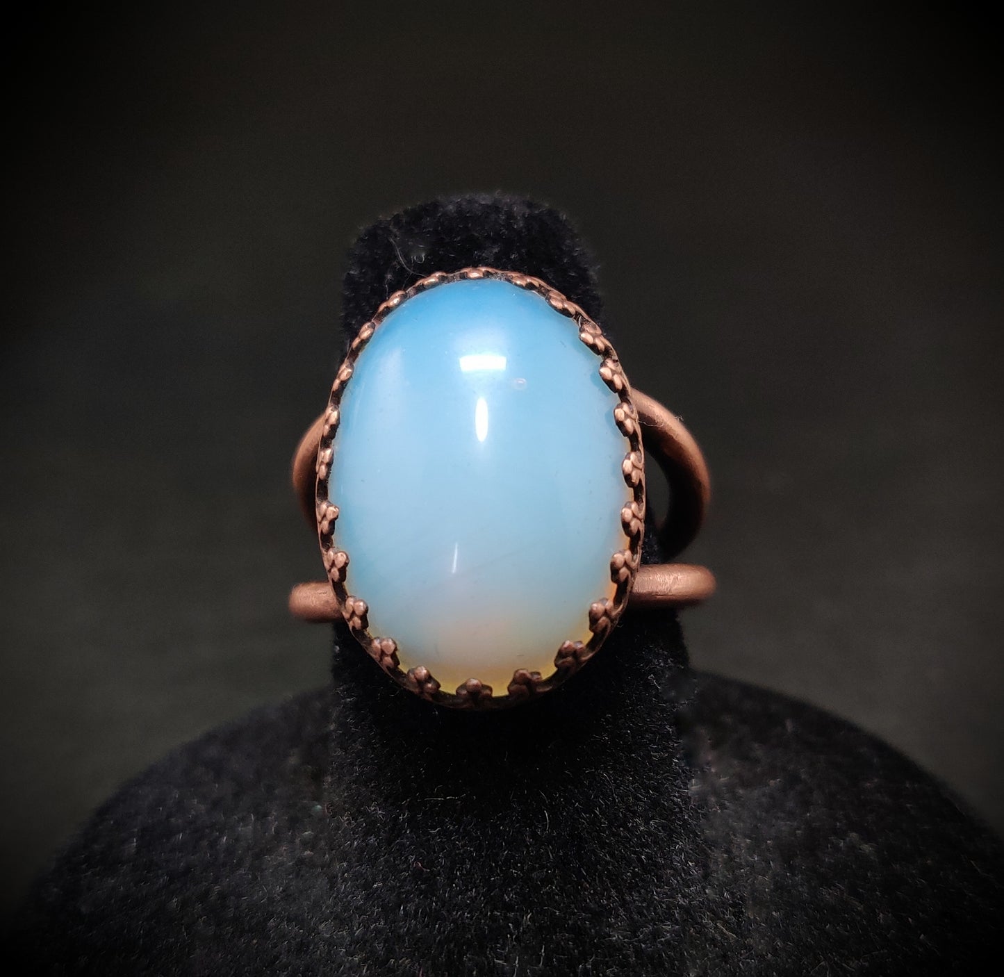 Opalite Copper Cocktail Ring