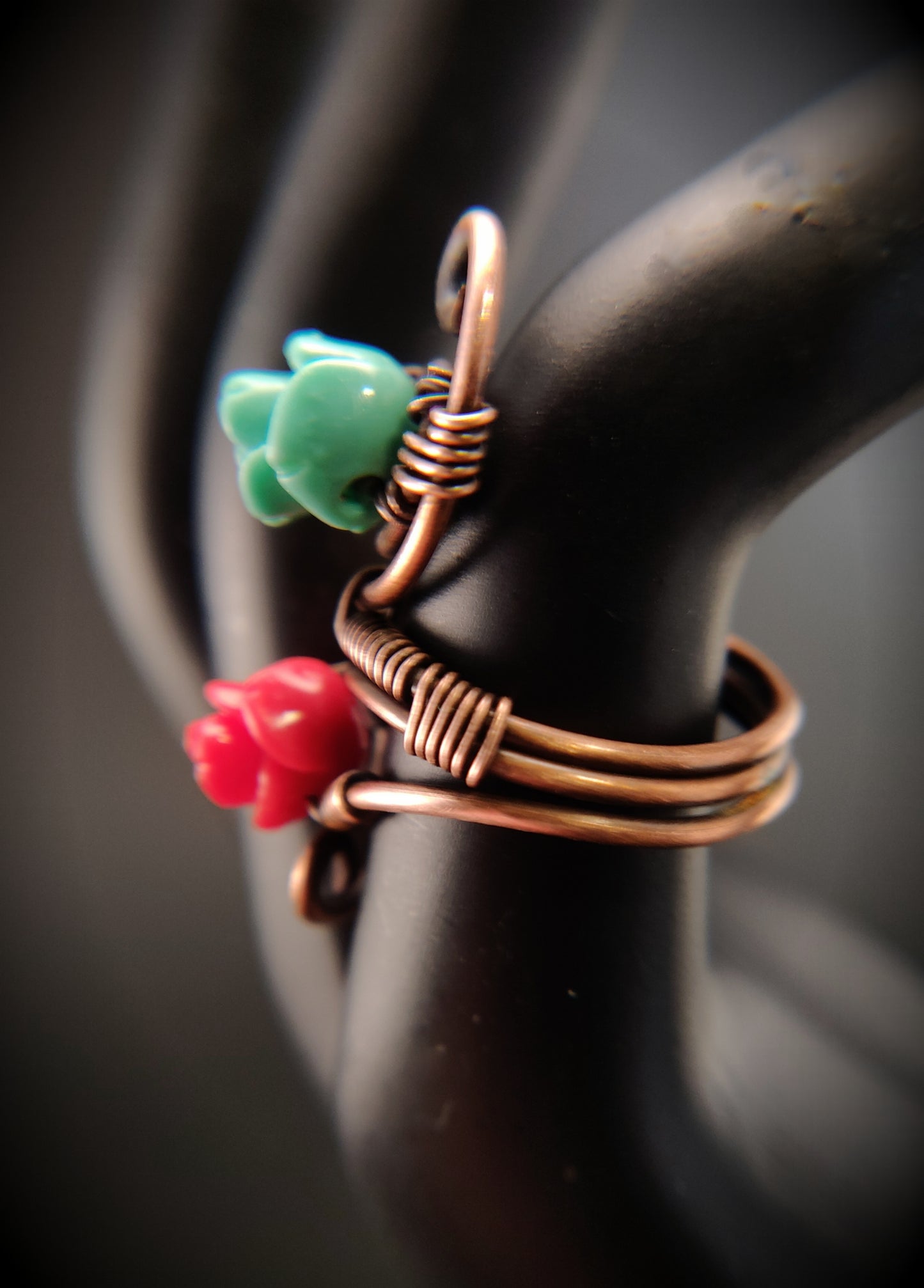 Floral Copper Ring