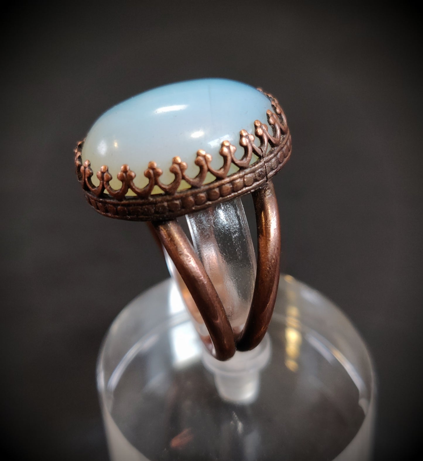 Opalite Copper Cocktail Ring